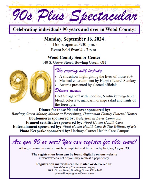 Special Events and Zoom Activities Wood County Committee on Aging